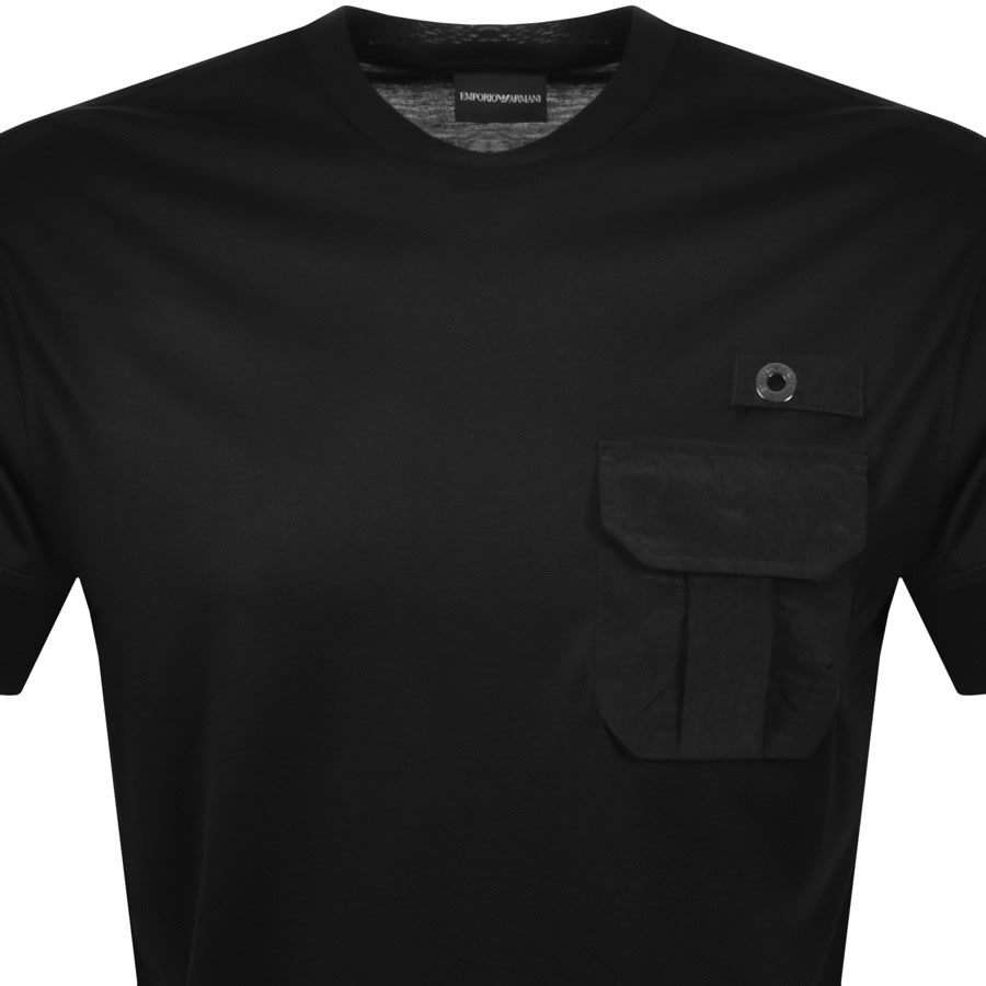 Alternative Image for ProductEmporio Armani Crew Neck Pocket T Shirt Black2